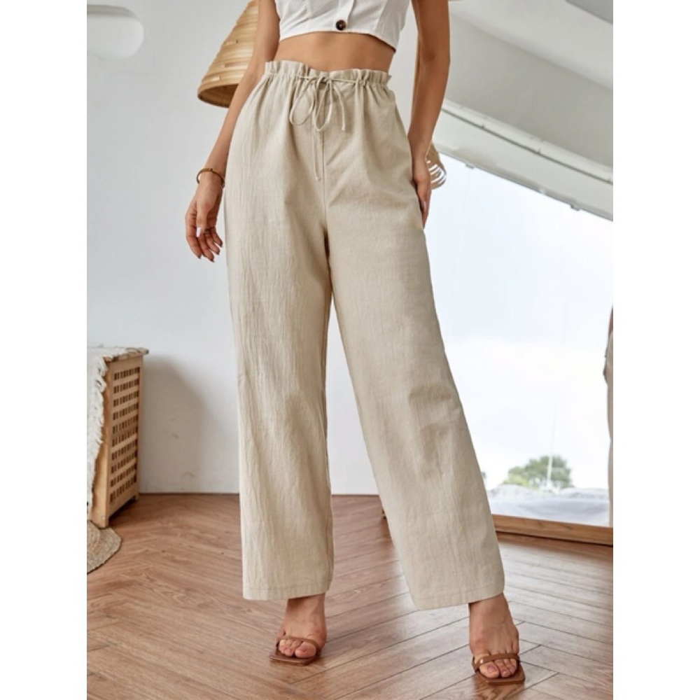 Cider • Wide Leg Pants with Drawstring • Size Small (4)